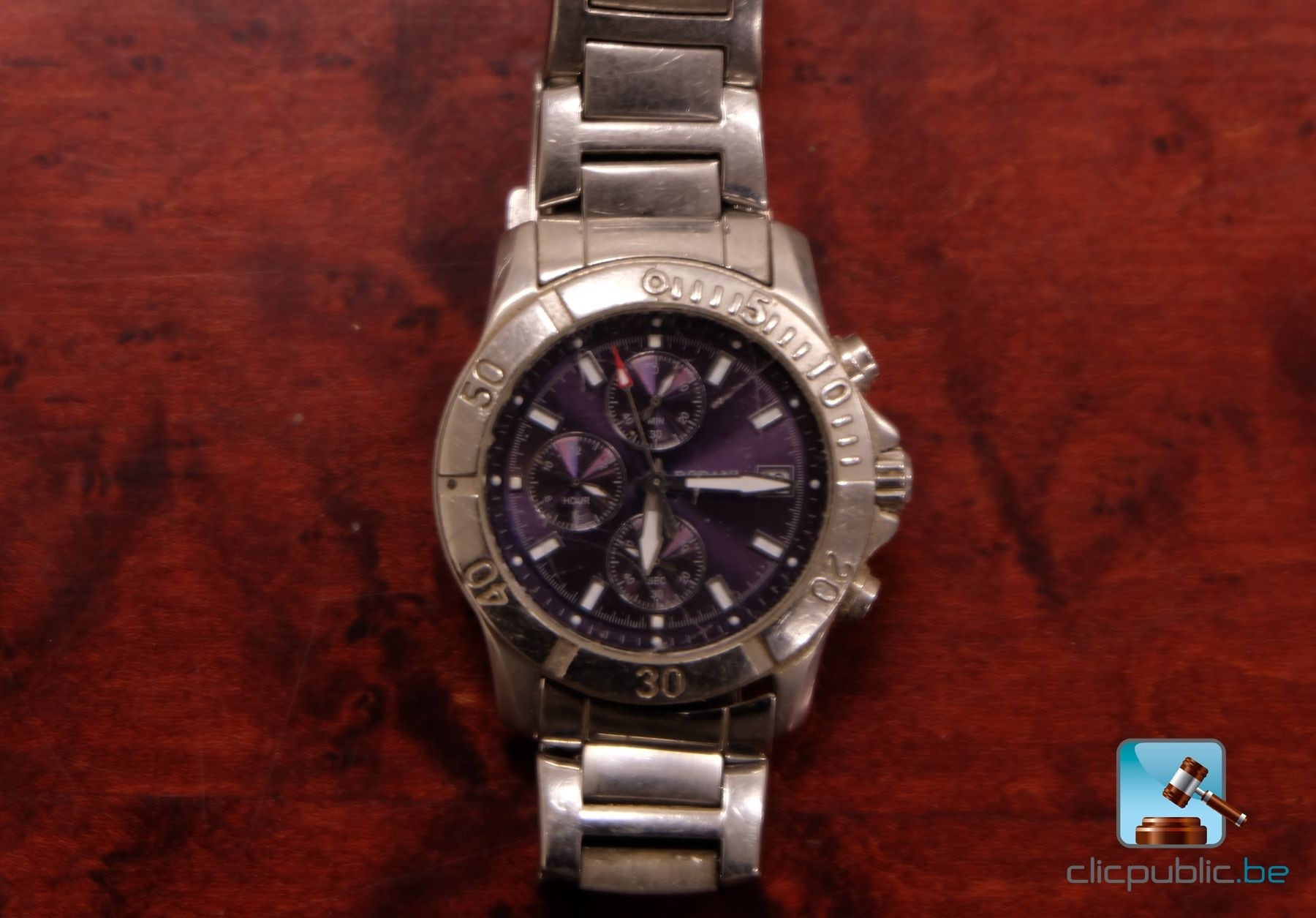 Montre Rodania Homme - Bracelet En Céramique Noire, Cadran En Saphir - Occasion, Référence 24516, Fabrication Suisse