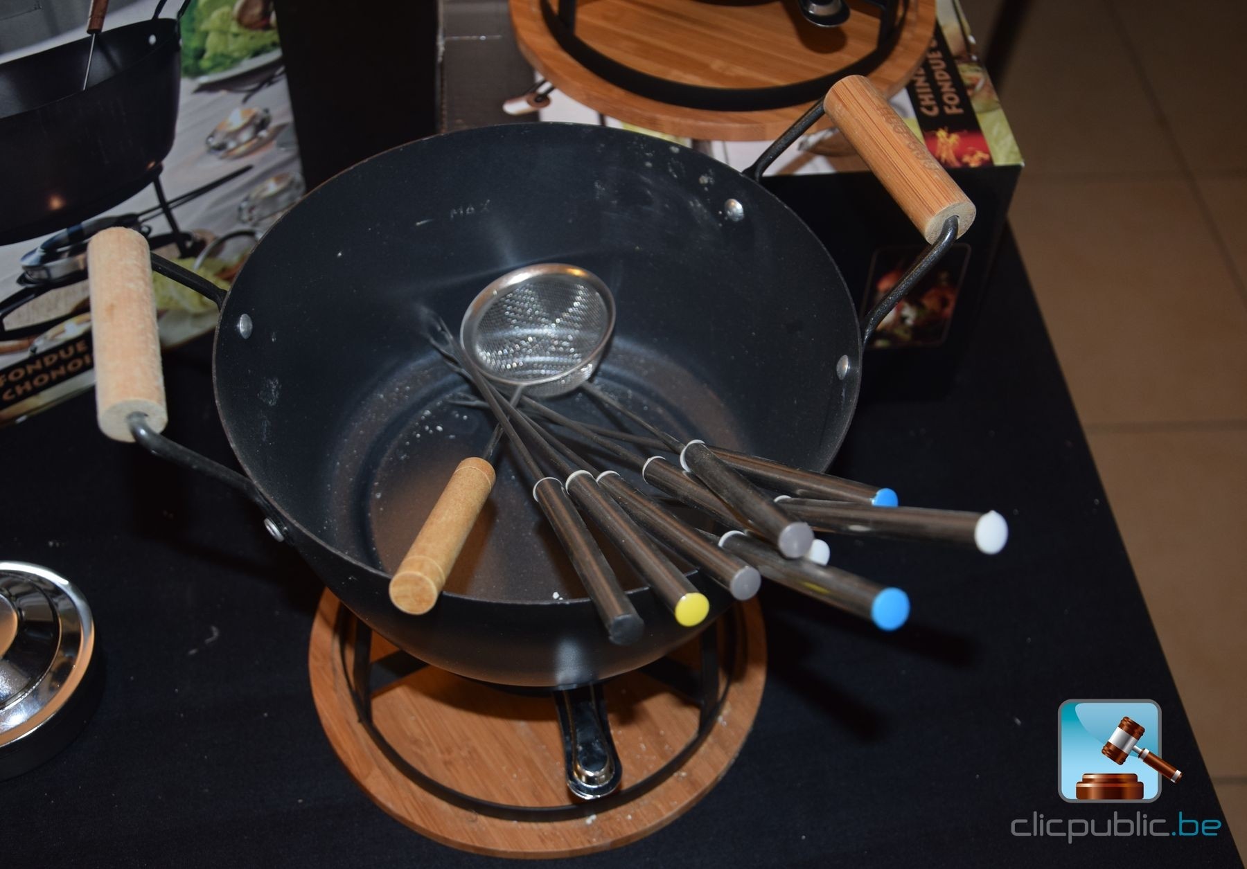 Ustensiles de cuisine 4 caquelons à fondue chinoise + accessoires