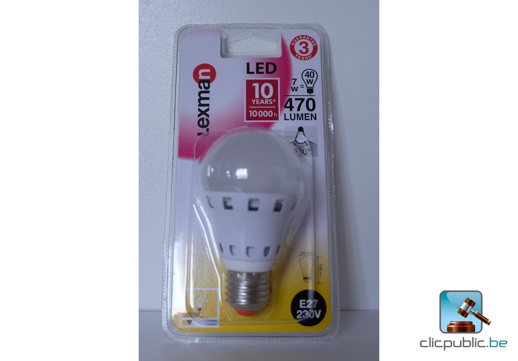 48 ampoules led LEXMAN 7W (ref. 21) Clicpublic.be, les ventes