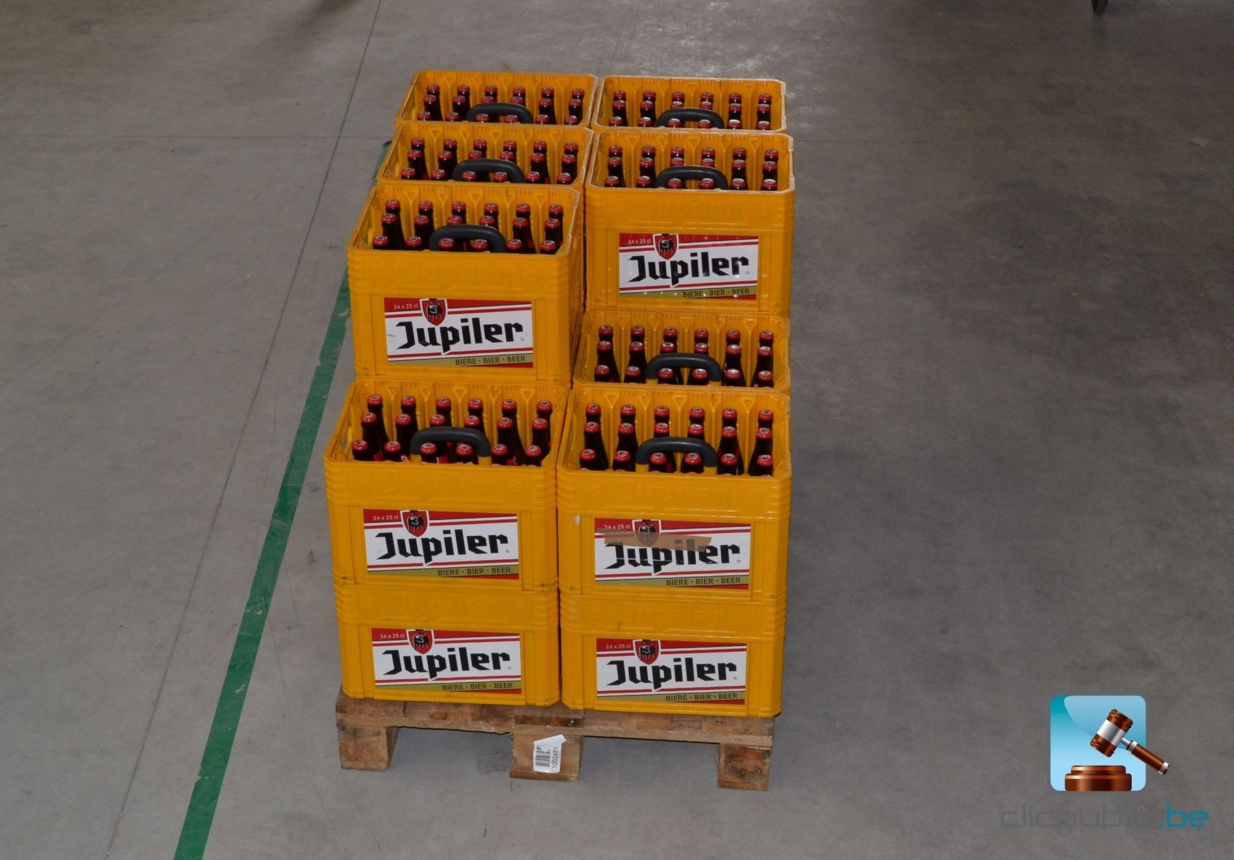 Bacs de bière JUPILER 24 x 25 cl. 22 pièces Clicpublic.be, les ventes