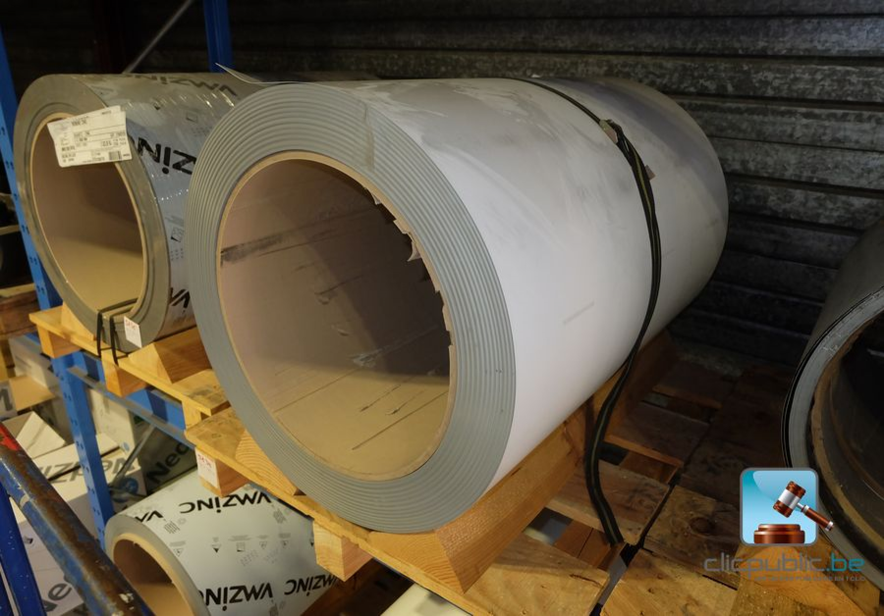 Rouleau de zinc Clicpublic.be, les ventes publiques en 1 clic.