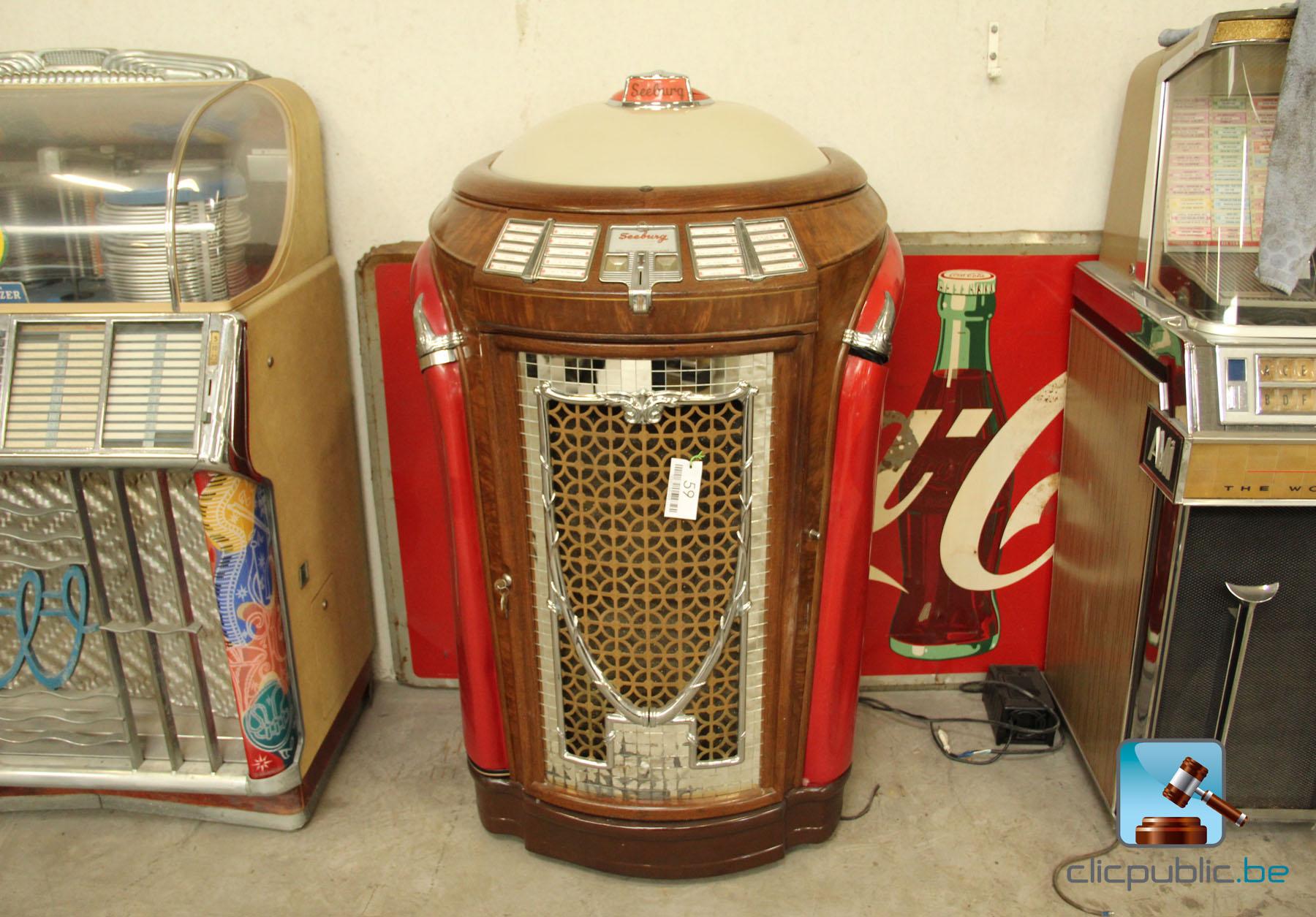 Jukebox Seeburg Trashcan 194748 Clicpublic.be, online auctions in 1 click.
