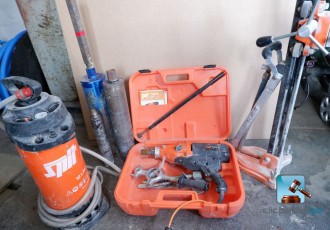 Kernbohrmaschine mit Zubehör