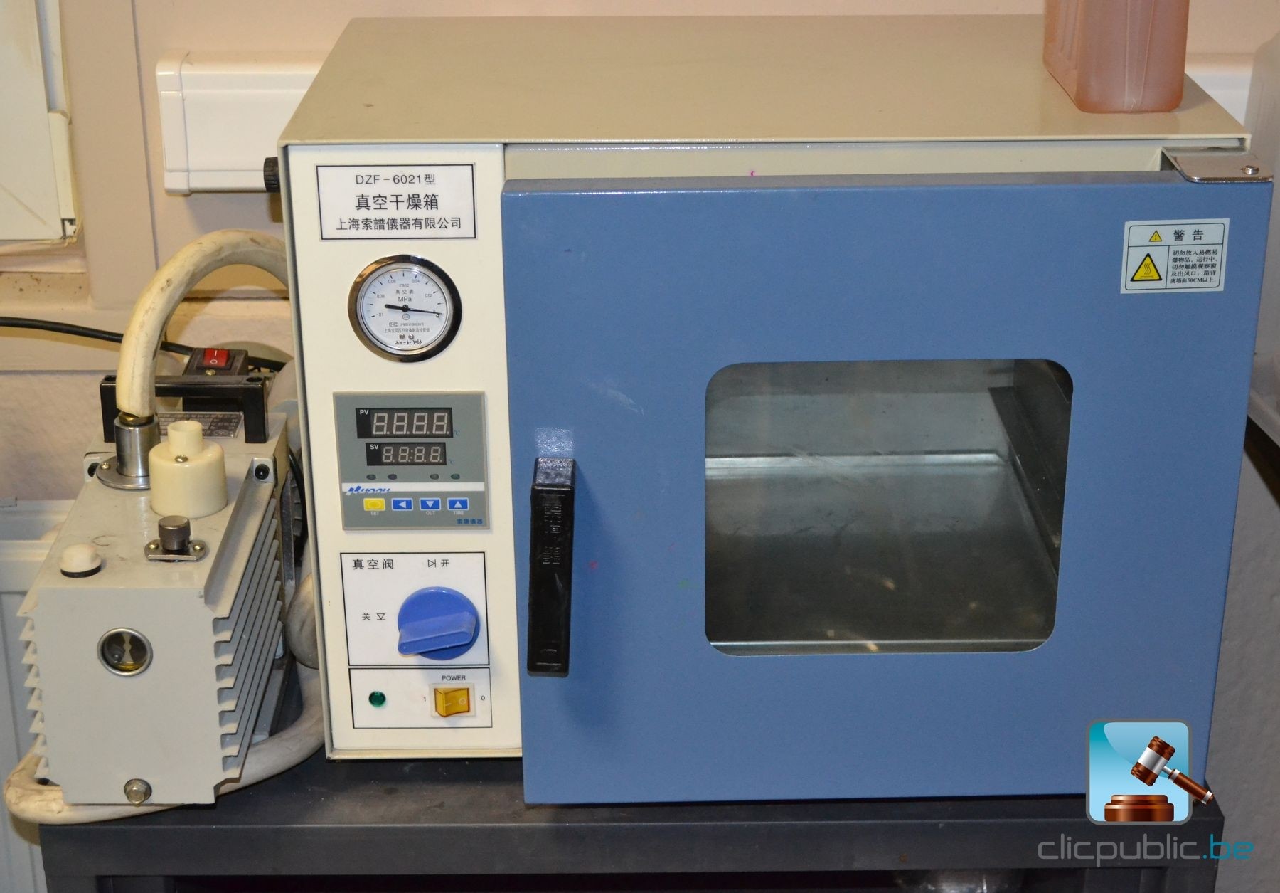 KHZKHC Bocal Séchage Sous Vide 150mm Double Valve - Dessiccateur Laboratoire Avec Manomètre, -25°C à 120°C