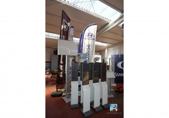 Stapel von Werbemöbeln