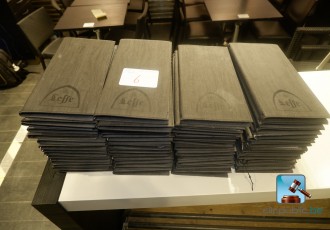 Stapel von Restaurant-Menüs