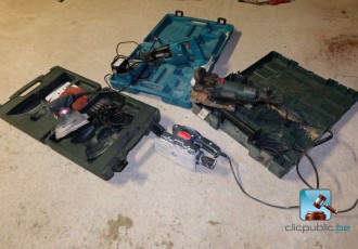 Satz elektrotragbarer Maschinen