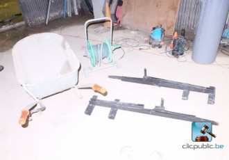 Charge von Baumaterial