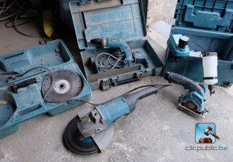 Batch von Baumaschinen