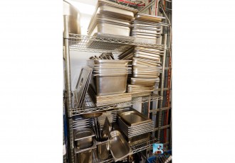 Gastronomische Behälter aus rostfreiem Stahl