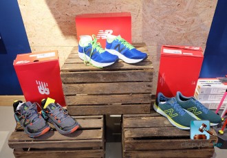 Set of running shoes