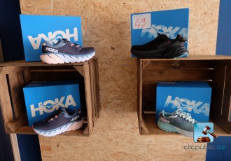 Set of running shoes