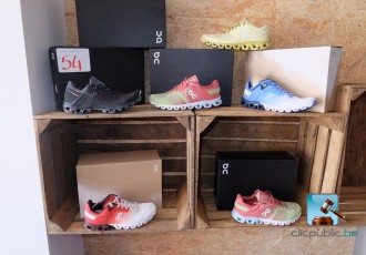 Set of running shoes