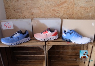 Set of running shoes