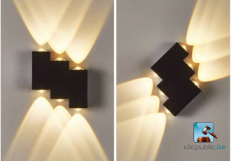 Set van wandlampen