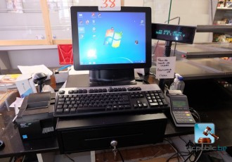 Lot de matériel de caisse