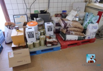 Partij verbruiksgoederen voor bakkerij