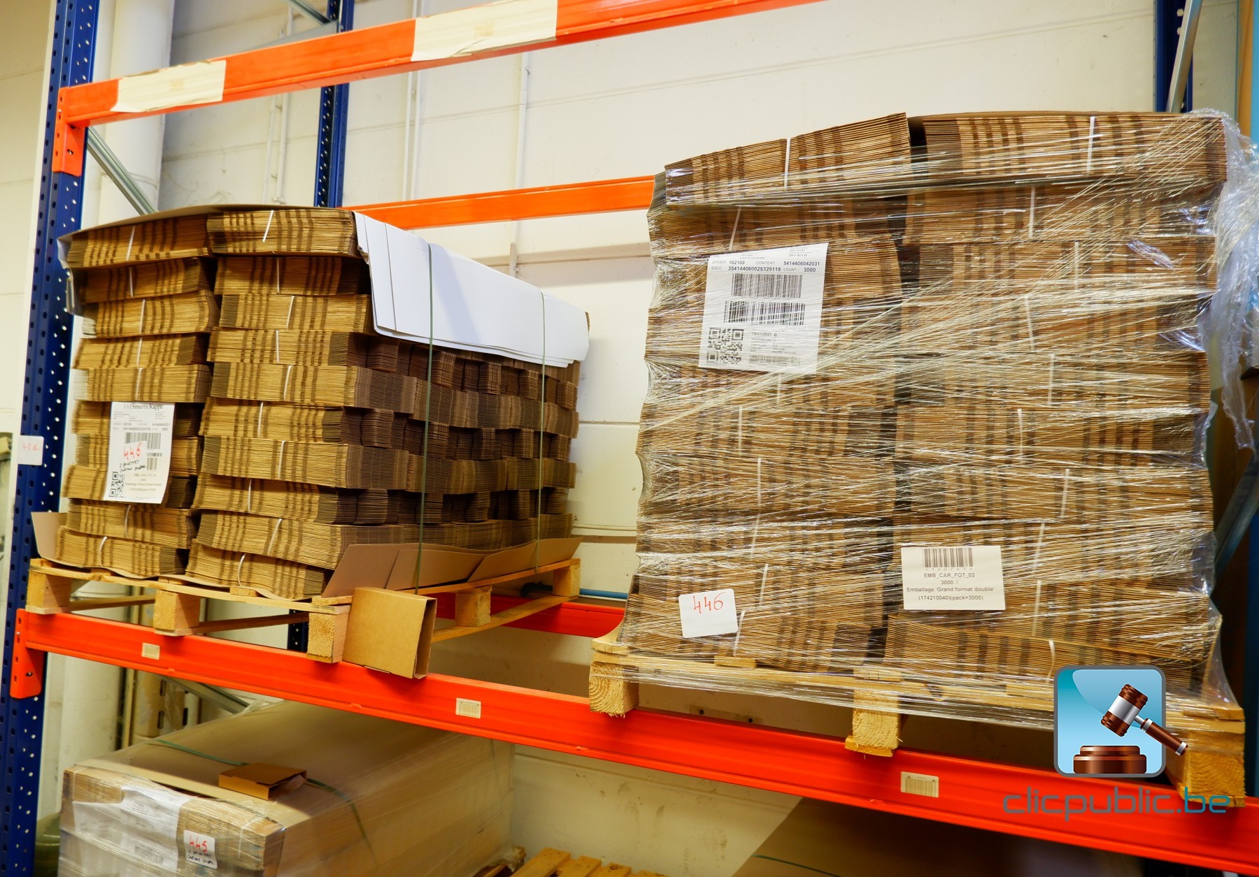 Lot de cartons d'emballage - Clicpublic.be, les ventes publiques en 1 clic.
