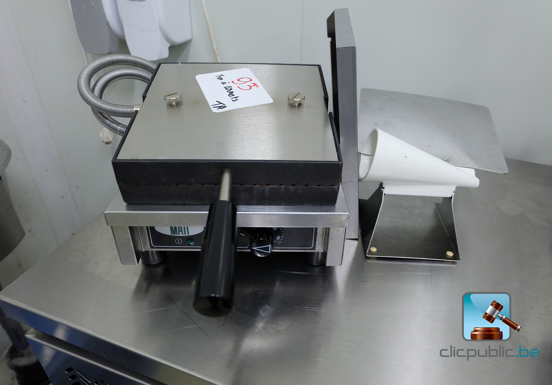 Machine à cornet - Clicpublic.be, les ventes publiques en 1 clic.